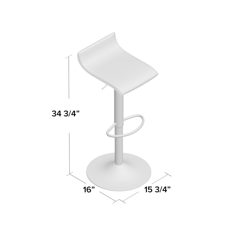 Camargo Adjustable Height Swivel Bar Stool & Reviews AllModern